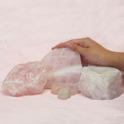 Divine Rose Quartz Crystal Set J311 | Himalayan Salt Factory
