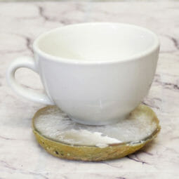 Natural Agate Thick Sliced Crystal Coaster Set 4 Pieces | Himalayan Salt Factory