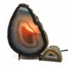 1.2kg Natural Agate Thick Sliced Crystal Lamp with Agate Mini Geode J107 2 Natural Agate Thick Sliced Crystal Lamp with Agate Mini Geode J107 | Himalayan Salt Factory