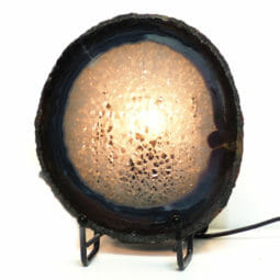 Natural Large Agate Crystal Slice Lamp J51 | Himalayan Salt Factory