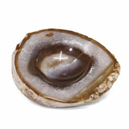 0.97kg Natural Agate Crystal Polished Bowl DR023 | Himalayan Salt Factory