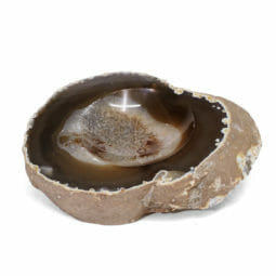 0.93kg Natural Agate Crystal Polished Bowl DR026 | Himalayan Salt Factory