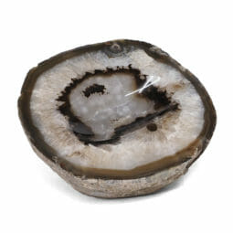 0.88kg Natural Agate Crystal Polished Bowl DR027 | Himalayan Salt Factory