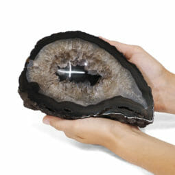 0.92kg Natural Agate Crystal Polished Bowl DR028