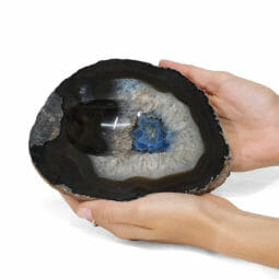 0.93kg Natural Agate Crystal Polished Bowl DR030 | Himalayan Salt Factory