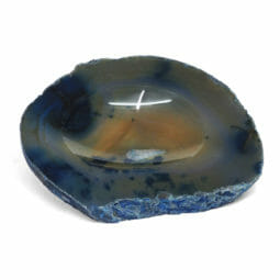 Agate Information - Healing Properties, Meaning, and Benefits 29 0.80kg Blue Agate Crystal Polished Bowl DR043 | Himalayan Salt Factory