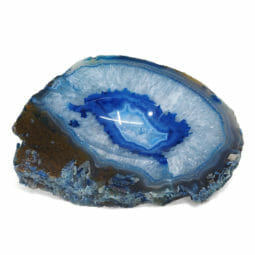 0.74kg Blue Agate Crystal Polished Bowl DR045 | Himalayan Salt Factory