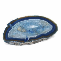 0.72kg Blue Agate Crystal Polished Bowl DR046 | Himalayan Salt Factory