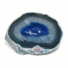 0.88kg Blue Agate Crystal Polished Bowl DR047 | Himalayan Salt Factory