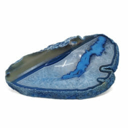 0.84kg Blue Agate Crystal Polished Bowl DR054 | Himalayan Salt Factory