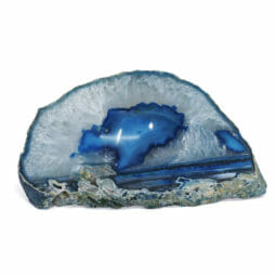 0.78kg Blue Agate Crystal Polished Bowl DR056 | Himalayan Salt Factory