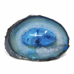 0.72kg Blue Agate Crystal Polished Bowl DR069 | Himalayan Salt Factory