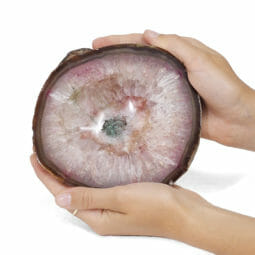 0.81kg Purple Agate Crystal Polished Bowl DR072 | Himalayan Salt Factory