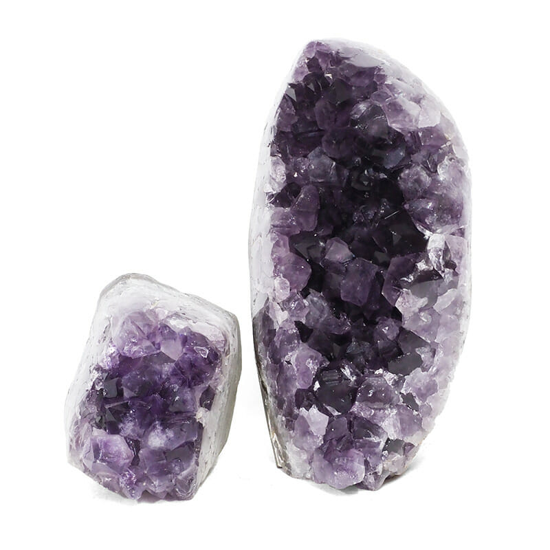 2.71kg Amethyst Polished Crystal Geode Specimen Set 2 Pieces DR082 3 2.71kg Amethyst Polished Crystal Geode Specimen Set 2 Pieces DR082 | Himalayan Salt Factory