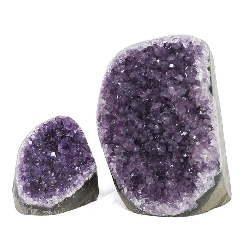 2.18kg Amethyst Polished Crystal Geode Specimen Set 2 Pieces DR085 3 2.18kg Amethyst Polished Crystal Geode Specimen Set 2 Pieces DR085 | Himalayan Salt Factory