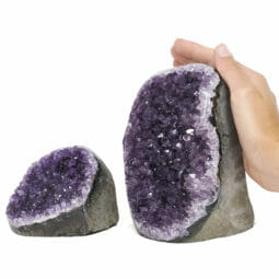 2.18kg Amethyst Polished Crystal Geode Specimen Set 2 Pieces DR085 5 2.18kg Amethyst Polished Crystal Geode Specimen Set 2 Pieces DR085 | Himalayan Salt Factory