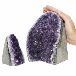 3.11kg Amethyst Polished Crystal Geode Specimen Set 2 Pieces DR099 5 3.11kg Amethyst Polished Crystal Geode Specimen Set 2 Pieces DR099 | Himalayan Salt Factory