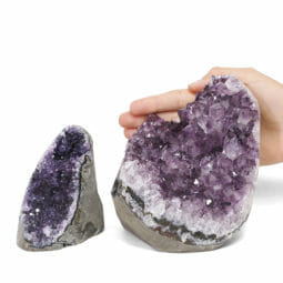 2.74kg Amethyst Polished Crystal Geode Specimen Set 2 Pieces DR104 5 2.74kg Amethyst Polished Crystal Geode Specimen Set 2 Pieces DR104 | Himalayan Salt Factory