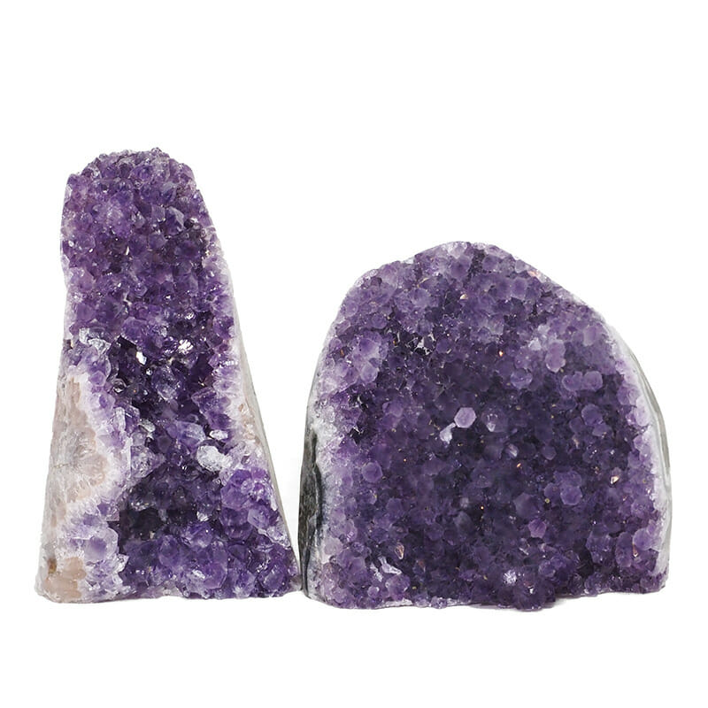 2.26kg Amethyst Polished Crystal Geode Specimen Set 2 Pieces DR105 3 2.26kg Amethyst Polished Crystal Geode Specimen Set 2 Pieces DR105 | Himalayan Salt Factory