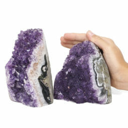 2.26kg Amethyst Polished Crystal Geode Specimen Set 2 Pieces DR105 5 2.26kg Amethyst Polished Crystal Geode Specimen Set 2 Pieces DR105 | Himalayan Salt Factory