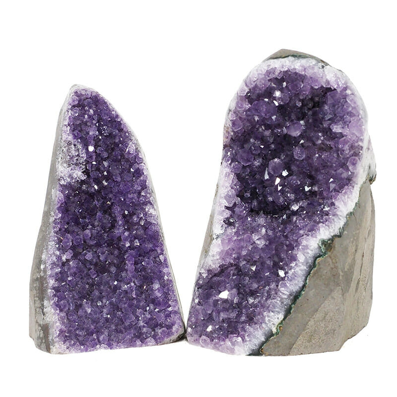 2.17kg Amethyst Polished Crystal Geode Specimen Set 2 Pieces DR135 3 2.17kg Amethyst Polished Crystal Geode Specimen Set 2 Pieces DR135 | Himalayan Salt Factory
