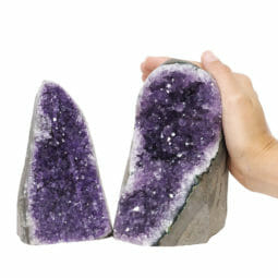 2.17kg Amethyst Polished Crystal Geode Specimen Set 2 Pieces DR135 5 2.17kg Amethyst Polished Crystal Geode Specimen Set 2 Pieces DR135 | Himalayan Salt Factory