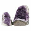 3.00kg Amethyst Polished Crystal Geode Specimen Set 2 Pieces DR137 | Himalayan Salt Factory