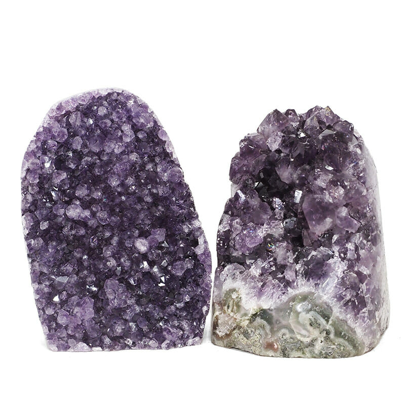 2.16kg Amethyst Polished Crystal Geode Specimen Set 2 Pieces DR139 3 2.16kg Amethyst Polished Crystal Geode Specimen Set 2 Pieces DR139 | Himalayan Salt Factory