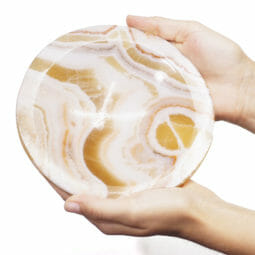 Banded Onyx Bowl Round Large 7