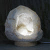 2.37kg Natural Calcite Geode Lamp with Large LED Light Base DB073
