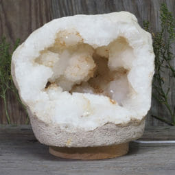 3.89kg Natural Calcite Geode Lamp with Large LED Light Base DB080 8 3.89kg Natural Calcite Geode Lamp with Large LED Light Base DB080 | Himalayan Salt Factory