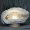 2.75kg Natural Calcite Geode Lamp with Large LED Light Base DR153 1 2.75kg Natural Calcite Geode Lamp with Large LED Light Base DR153 | Himalayan Salt Factory
