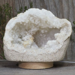 2.78kg Natural Calcite Geode Lamp with Large LED Light Base DR167 8 2.78kg Natural Calcite Geode Lamp with Large LED Light Base DR167 | Himalayan Salt Factory
