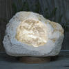 2.58kg Natural Calcite Geode Lamp with Large LED Light Base DR164 | Himalayan Salt Factory
