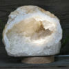 2.03kg Natural Calcite Geode Lamp with Large LED Light Base DS1963 | Himalayan Salt Factory