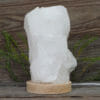 2.12kg Natural Clear Quartz Cluster Lamp on LED Large Base DR011 | Himalayan Salt Factory