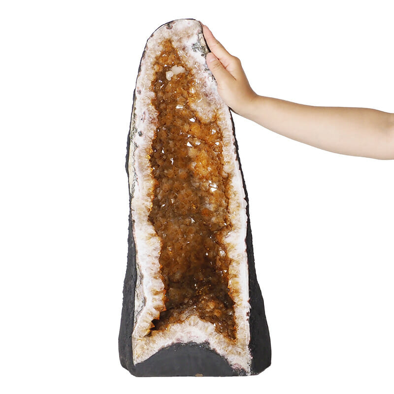 25.08kg Natural Citrine Geode - A Grade DK837 4 25.08kg Natural Citrine Geode - A Grade DK837 | Himalayan Salt Factory