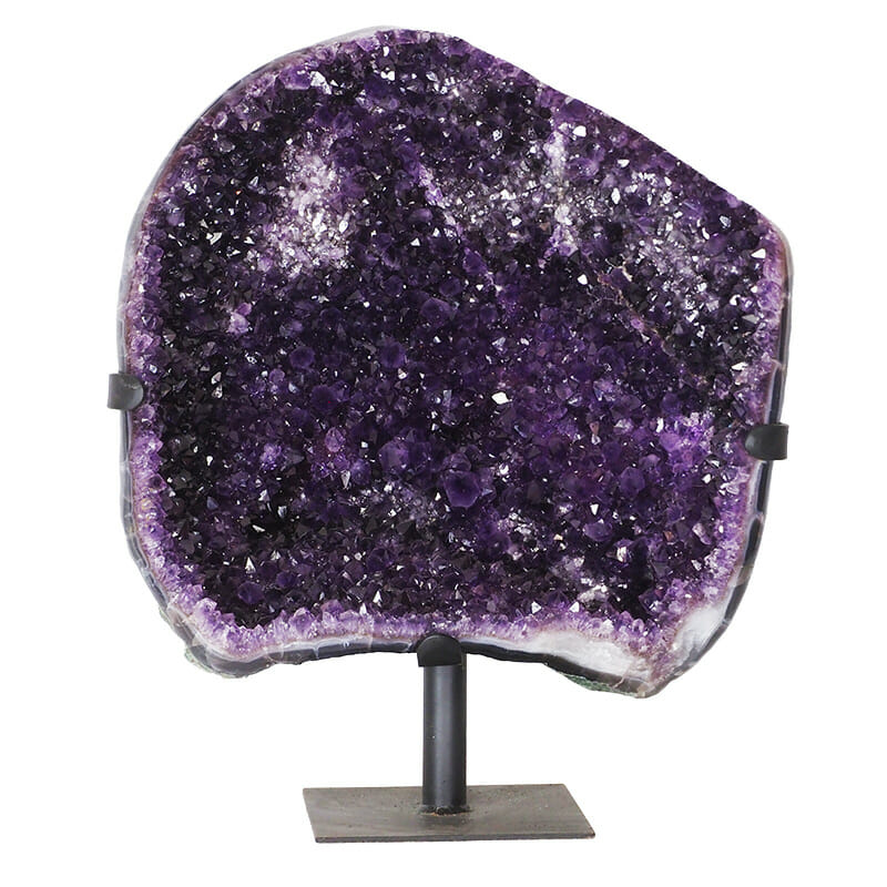 24.66kg Amethyst Druze Cluster on Metal Stand DK851 3 24.66kg Amethyst Druze Cluster on Metal Stand DK851 | Himalayan Salt Factory