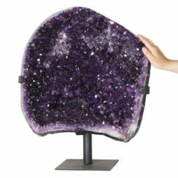 24.66kg Amethyst Druze Cluster on Metal Stand DK851 5 24.66kg Amethyst Druze Cluster on Metal Stand DK851 | Himalayan Salt Factory