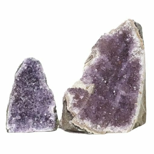 Amethyst Crystal Geode Specimen Set 2 Pieces DR220 | Himalayan Salt Factory