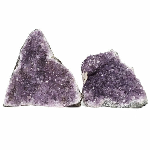 Amethyst Crystal Geode Specimen Set 2 Pieces DS1996 | Himalayan Salt Factory