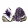 Amethyst Polished Crystal Geode Specimen Set 2 Pieces DB117 | Himalayan Salt Factory