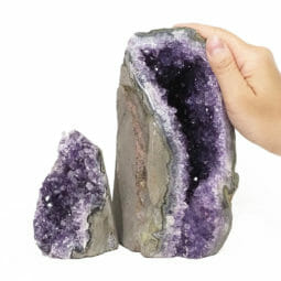 2.46kg Amethyst Polished Crystal Geode Specimen Set 2 Pieces DS2008 5 Amethyst Polished Crystal Geode Specimen Set 2 Pieces DS2008 | Himalayan Salt Factory