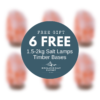 FREE BOX OF 6 |1.5-2kg Natural Shaped Himalayan Salt Lamps - Timber Base 1 Free Gift WS 2022 | Himalayan Salt Factory
