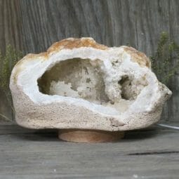 3.40kg Natural Calcite Geode Lamp with Large LED Light Base DB228 8 Natural Calcite Geode Lamp with Large LED Light Base DB228 | Himalayan Salt Factory