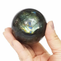 Natural Labradorite Polished Sphere 5.5cm | Himalayan Salt Factory
