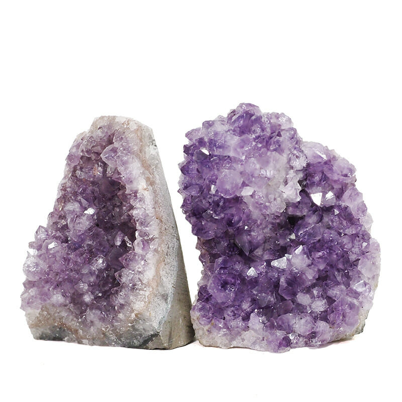 2.28kg Amethyst Crystal Geode Specimen Set 2 Pieces DB183 3 2.28kg Amethyst Crystal Geode Specimen Set 2 Pieces DB183 | Himalayan Salt Factory