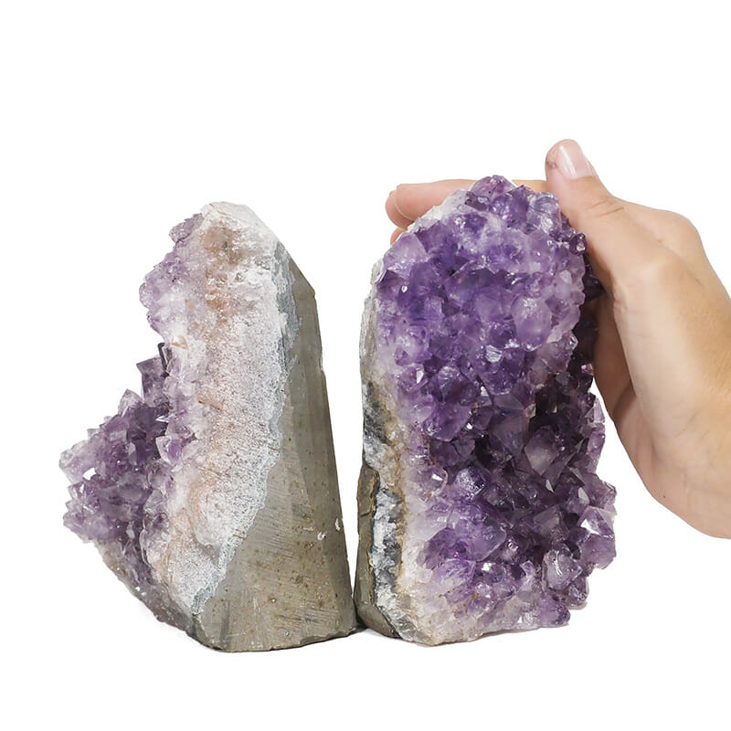 2.28kg Amethyst Crystal Geode Specimen Set 2 Pieces DB183 4 2.28kg Amethyst Crystal Geode Specimen Set 2 Pieces DB183 | Himalayan Salt Factory