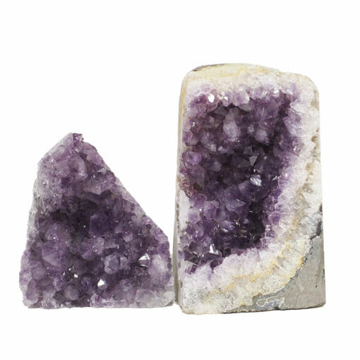 2.37kg Amethyst Crystal Geode Specimen Set 2 Pieces DB186 | Himalayan Salt Factory