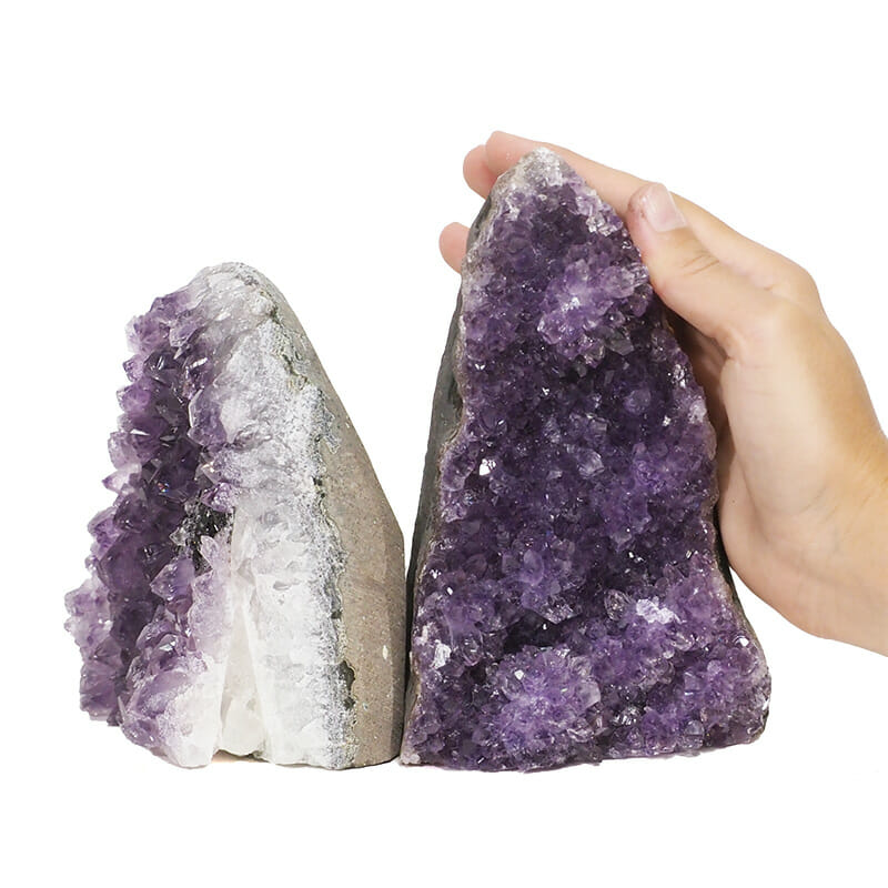2.35kg Amethyst Crystal Geode Specimen Set 2 Pieces DB188 4 2.35kg Amethyst Crystal Geode Specimen Set 2 Pieces DB188 | Himalayan Salt Factory